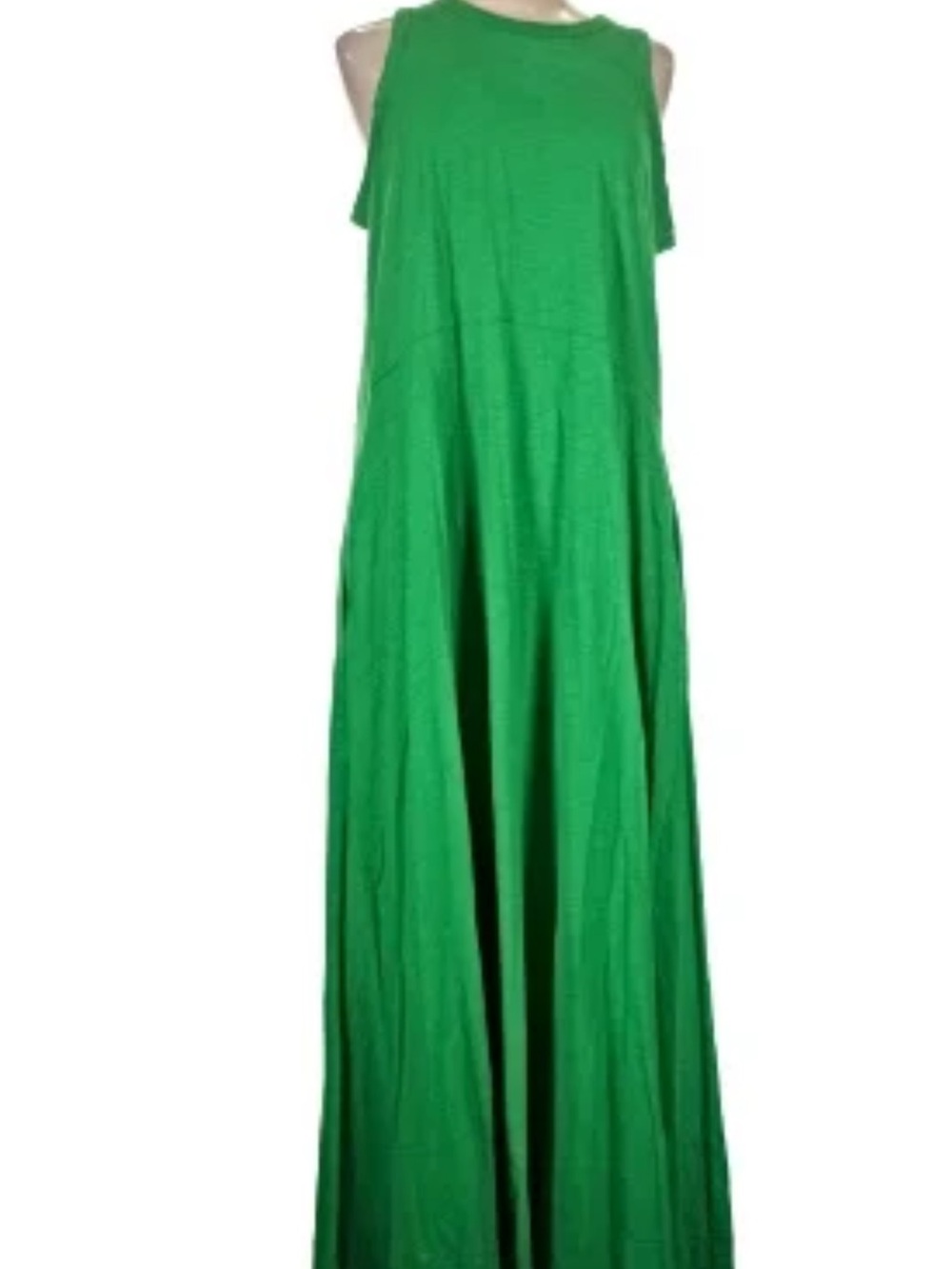 ME+EM Bright Green Sleeveless Maxi Dress